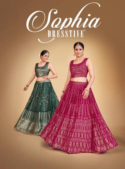SOPHIA BY DRESSTIIVE DESIGNER LEHENGA CHOLI MANUFACTURER IN INDIA